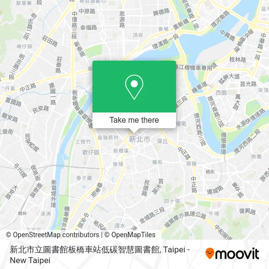 新北市立圖書館板橋車站低碳智慧圖書館地圖