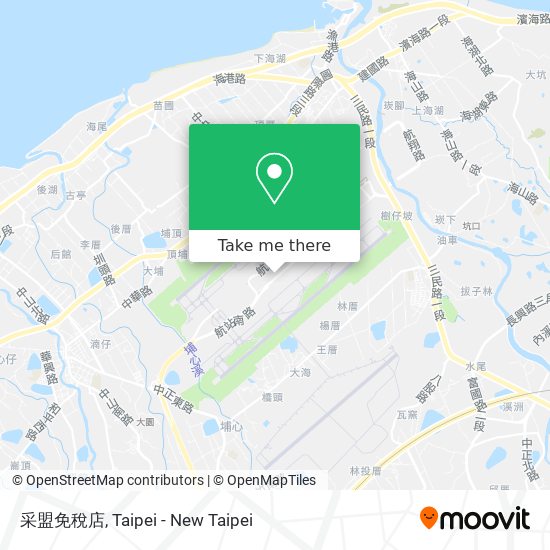 采盟免稅店 map