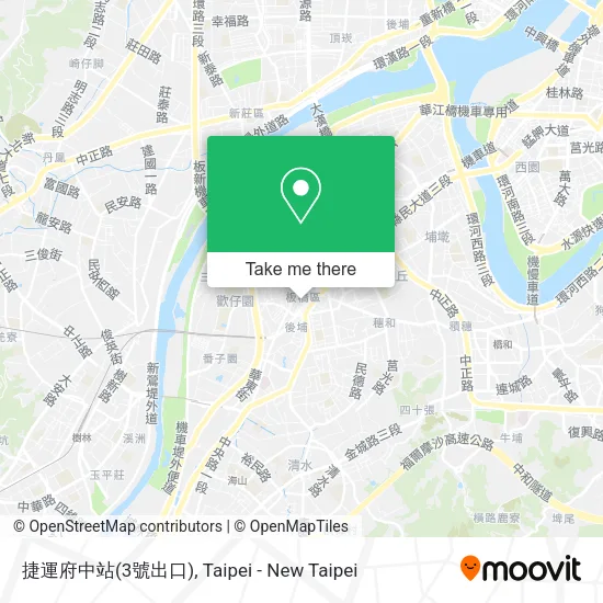 捷運府中站(3號出口) map