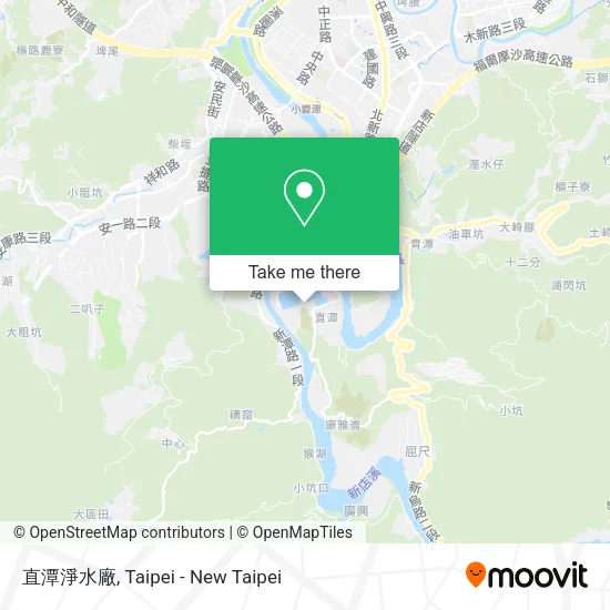 直潭淨水廠地圖