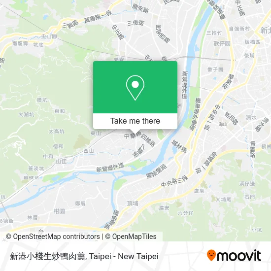 新港小棧生炒鴨肉羹 map