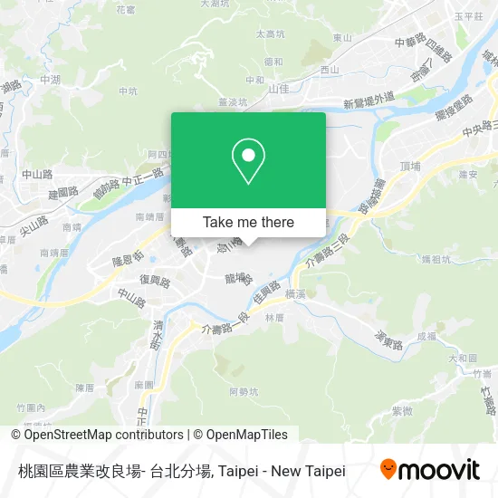 桃園區農業改良場- 台北分場地圖