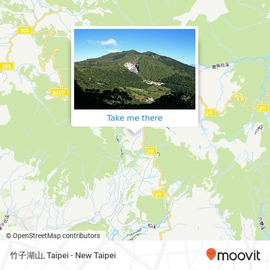 竹子湖山 map