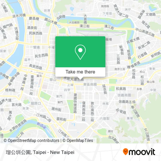 瑠公圳公園地圖