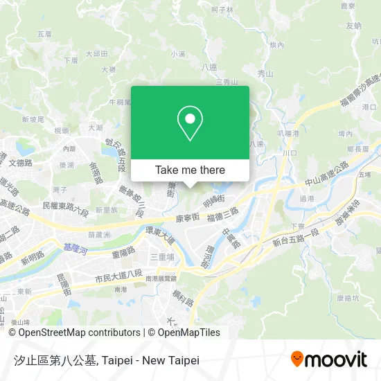 汐止區第八公墓地圖
