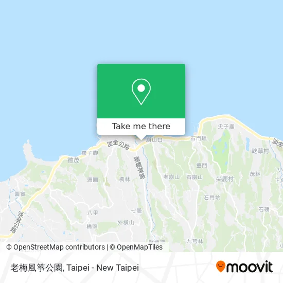 老梅風箏公園 map