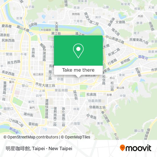 明星咖啡館地圖