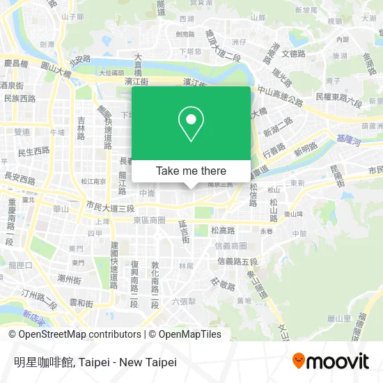 明星咖啡館地圖