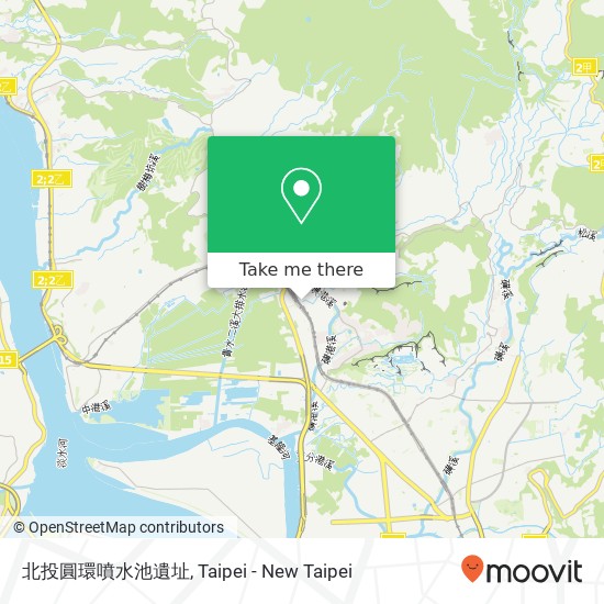 北投圓環噴水池遺址 map