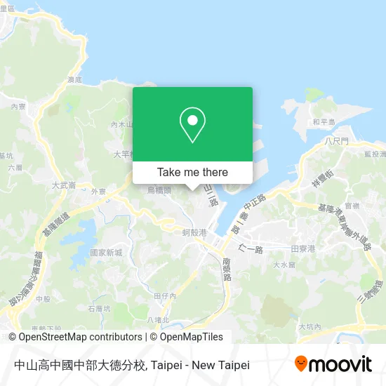 中山高中國中部大德分校地圖