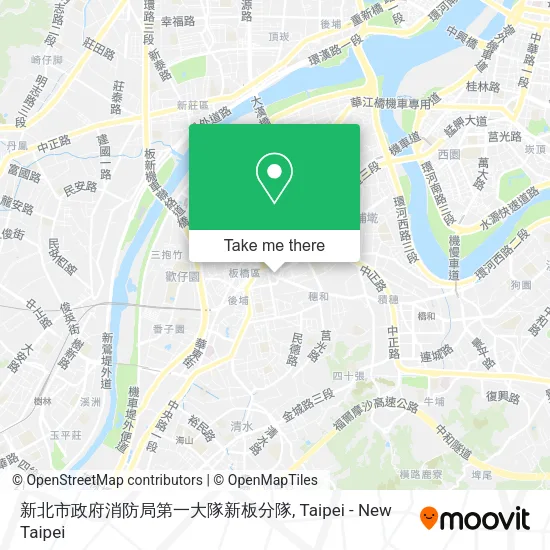 新北市政府消防局第一大隊新板分隊地圖
