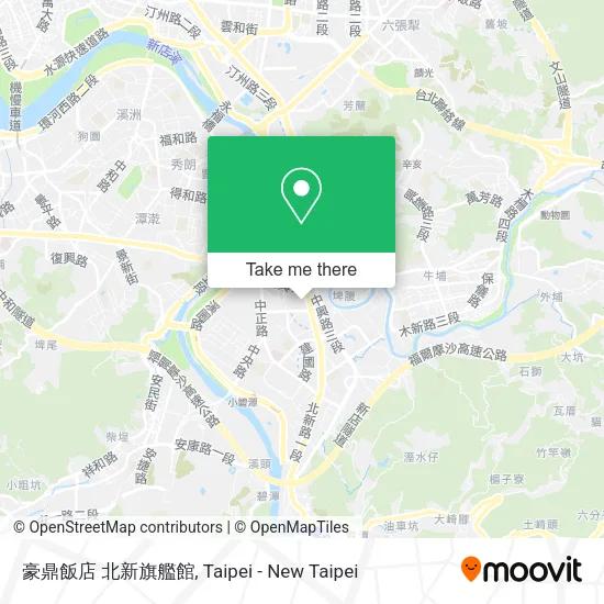 豪鼎飯店 北新旗艦館地圖