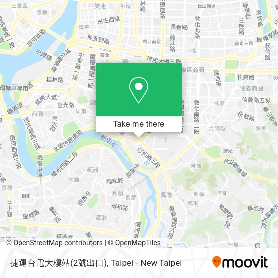 捷運台電大樓站(2號出口)地圖