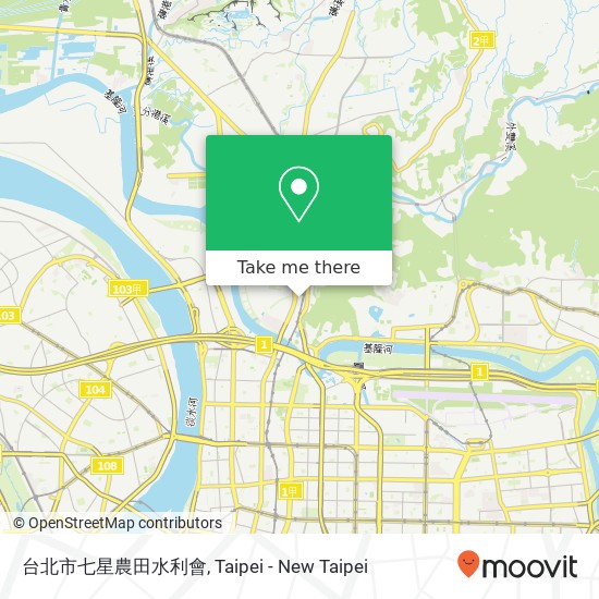 台北市七星農田水利會 map