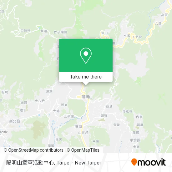 陽明山童軍活動中心地圖