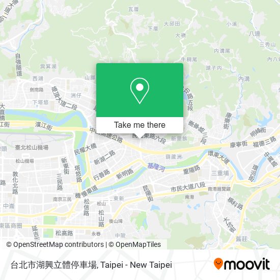 台北市湖興立體停車場 map