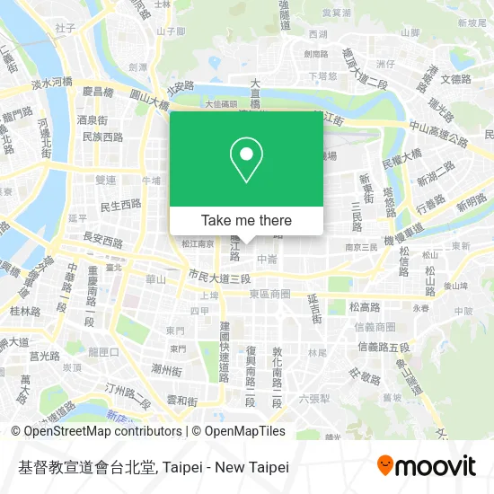 基督教宣道會台北堂地圖