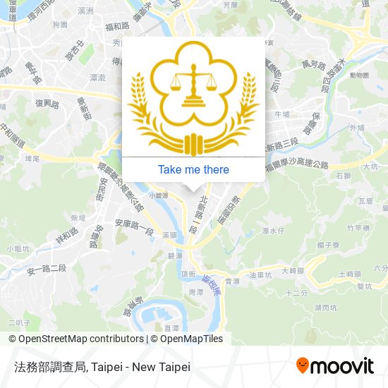 法務部調查局 map