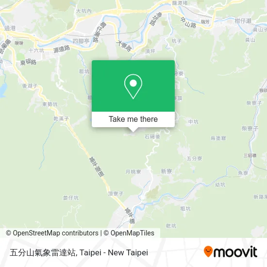 五分山氣象雷達站地圖