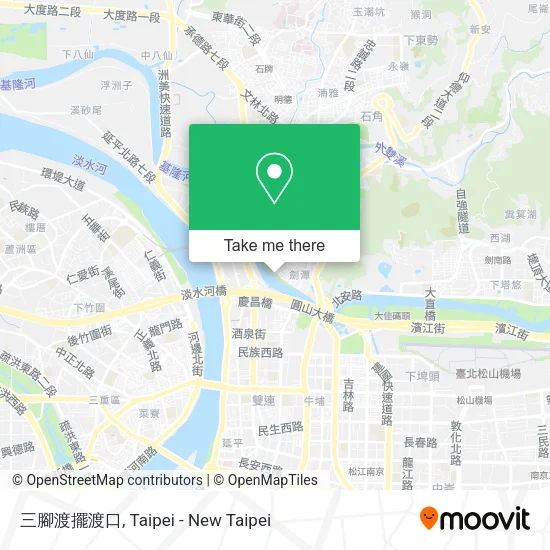 三腳渡擺渡口地圖