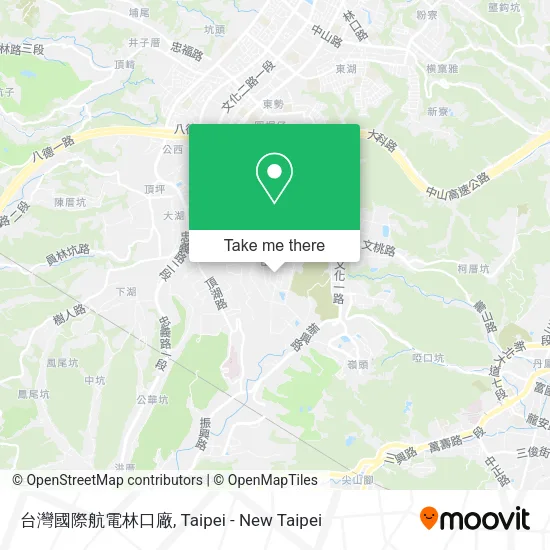台灣國際航電林口廠地圖