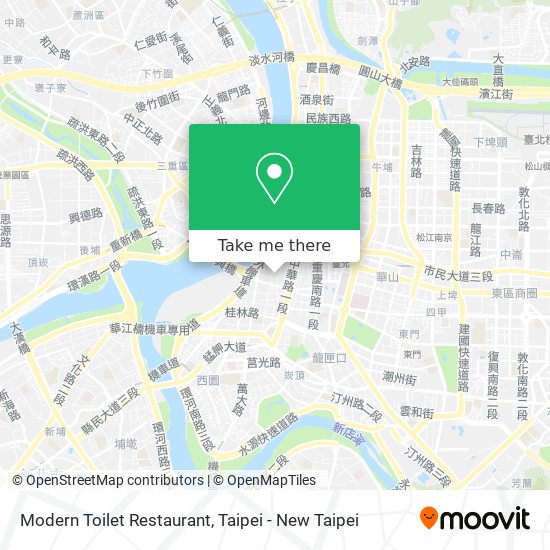 Modern Toilet Restaurant map