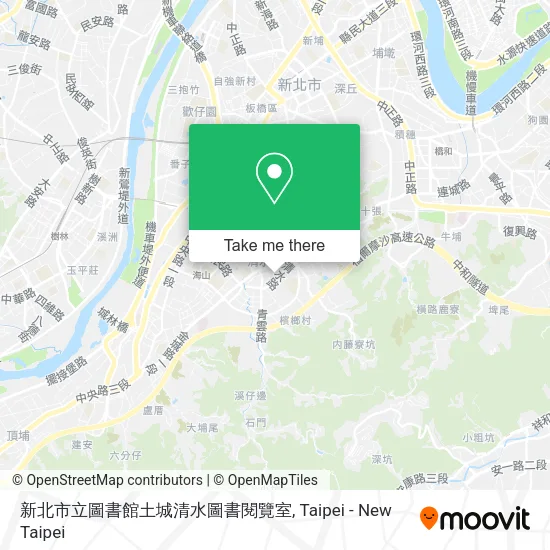 新北市立圖書館土城清水圖書閱覽室地圖