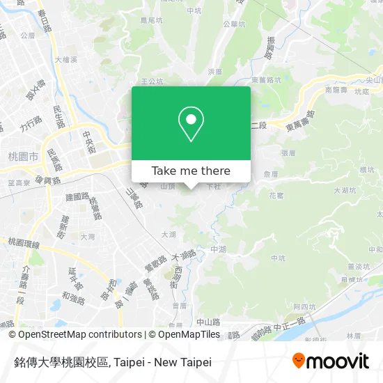銘傳大學桃園校區 map