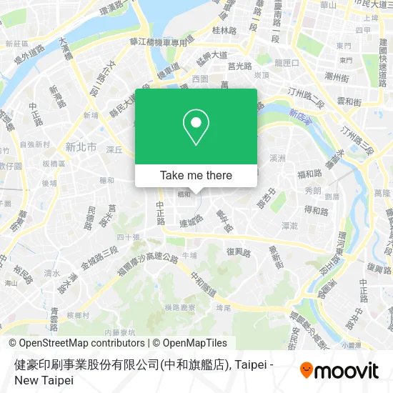 健豪印刷事業股份有限公司(中和旗艦店)地圖