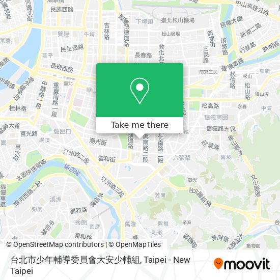 台北市少年輔導委員會大安少輔組 map