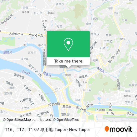 T16、T17、T18科專用地 map