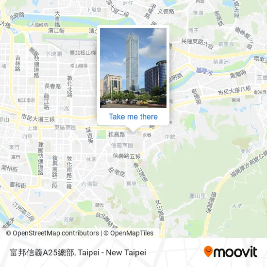 富邦信義A25總部 map