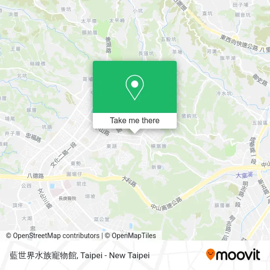 藍世界水族寵物館地圖