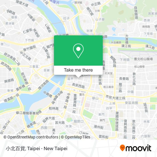 小北百貨 map