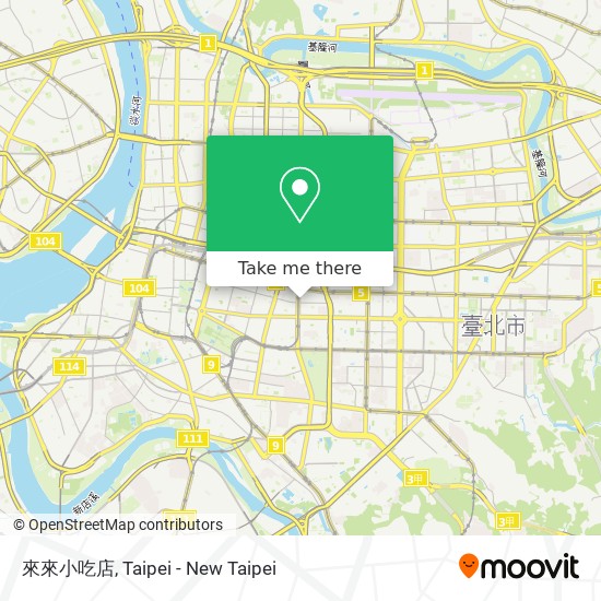 來來小吃店 map