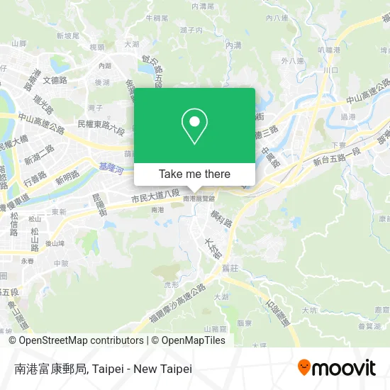 南港富康郵局地圖