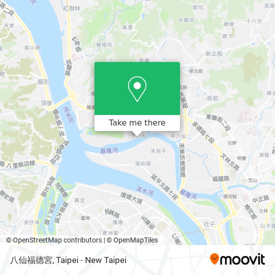 八仙福德宮 map