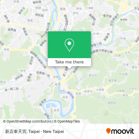新店奉天宮 map