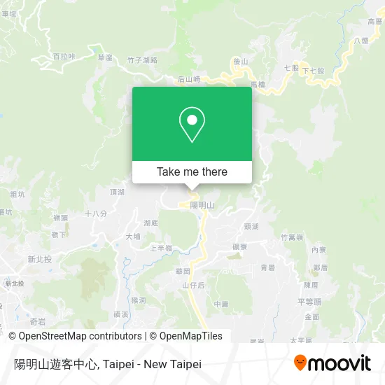陽明山遊客中心地圖