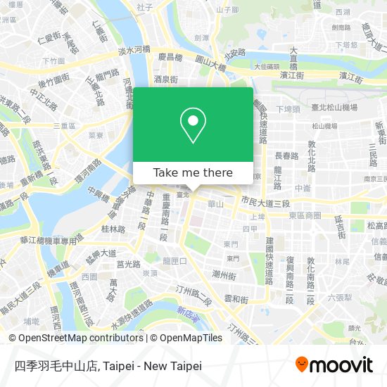 四季羽毛中山店 map