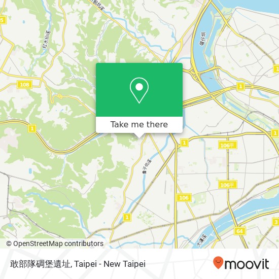 敢部隊碉堡遺址 map