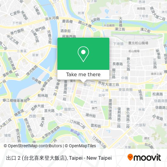 出口 2 (台北喜來登大飯店) map