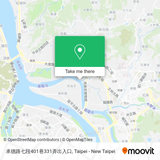 承德路七段401巷331弄出入口地圖