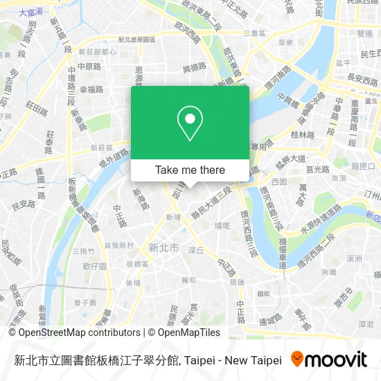 新北市立圖書館板橋江子翠分館地圖
