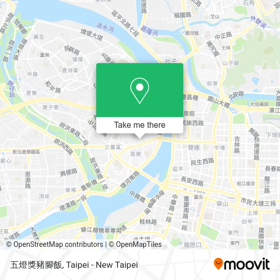 五燈獎豬腳飯地圖