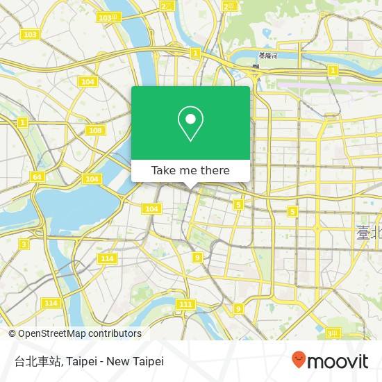台北車站 map
