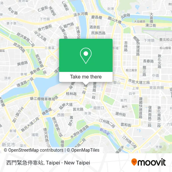 西門緊急停靠站 map