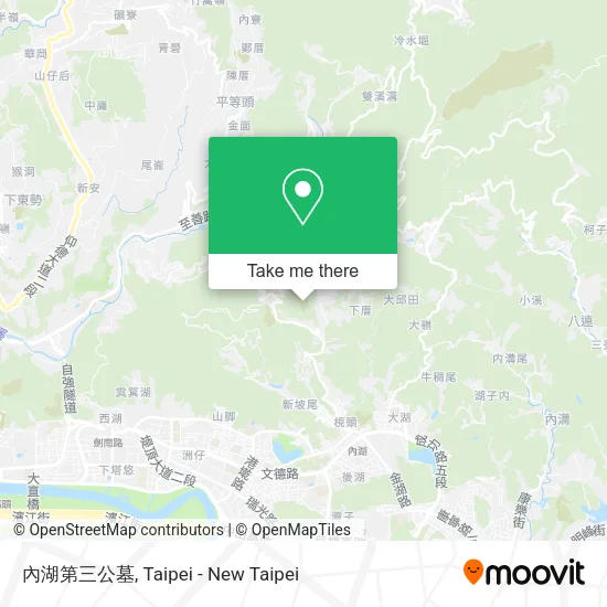 內湖第三公墓地圖