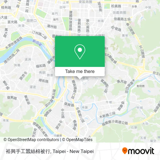 裕興手工蠶絲棉被行地圖