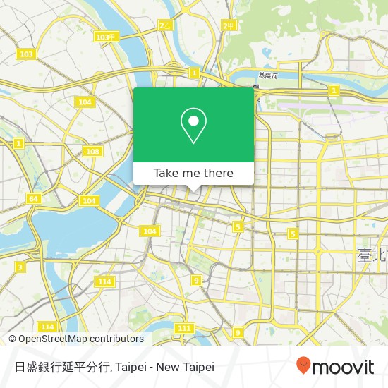 日盛銀行延平分行 map